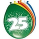 Ballonnen 25 jaar | 8 stuks Ballonnen 25 jaar | 8 stuks