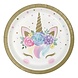 Creative Converting Assiettes Bébé Licorne 17.5cm | 8 pièces Creative Converting Assiettes Bébé Licorne 17.5cm | 8 pièces