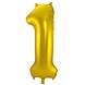 Globos Nordic Ballon folie 1 goud | 86cm Globos Nordic Ballon folie 1 goud | 86cm