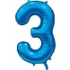 Globos Nordic Feuille de ballon 3 Satin bleu 86cm Globos Nordic Feuille de ballon 3 Satin bleu 86cm