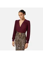 Elisabetta Franchi BODY BLOUSE BORDEAUX CB00946E2