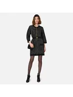 Elisabetta Franchi JURK AM35M47E2 ZWART/ZILVER