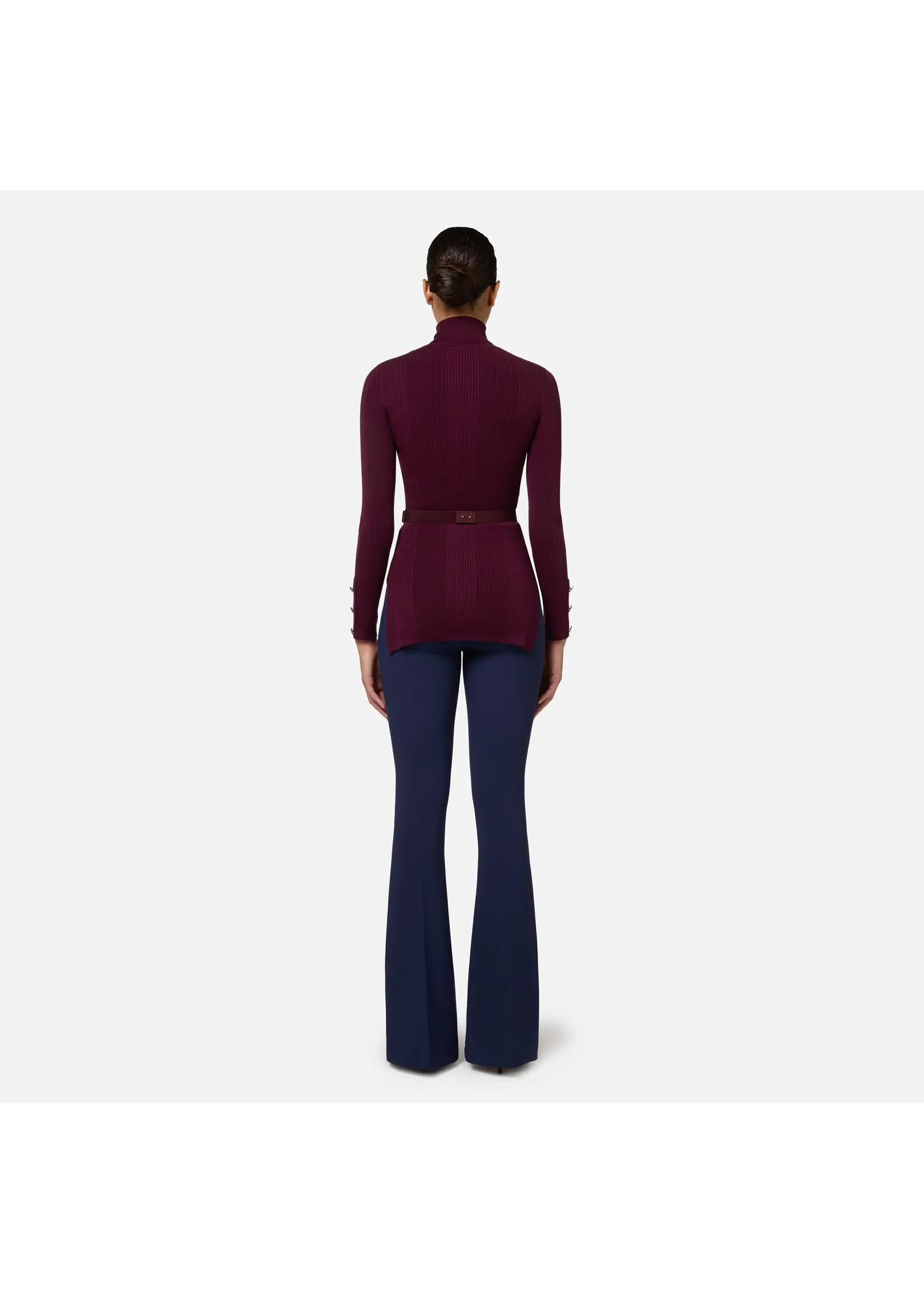 Elisabetta Franchi PANTALON BLAUW PA02246E2