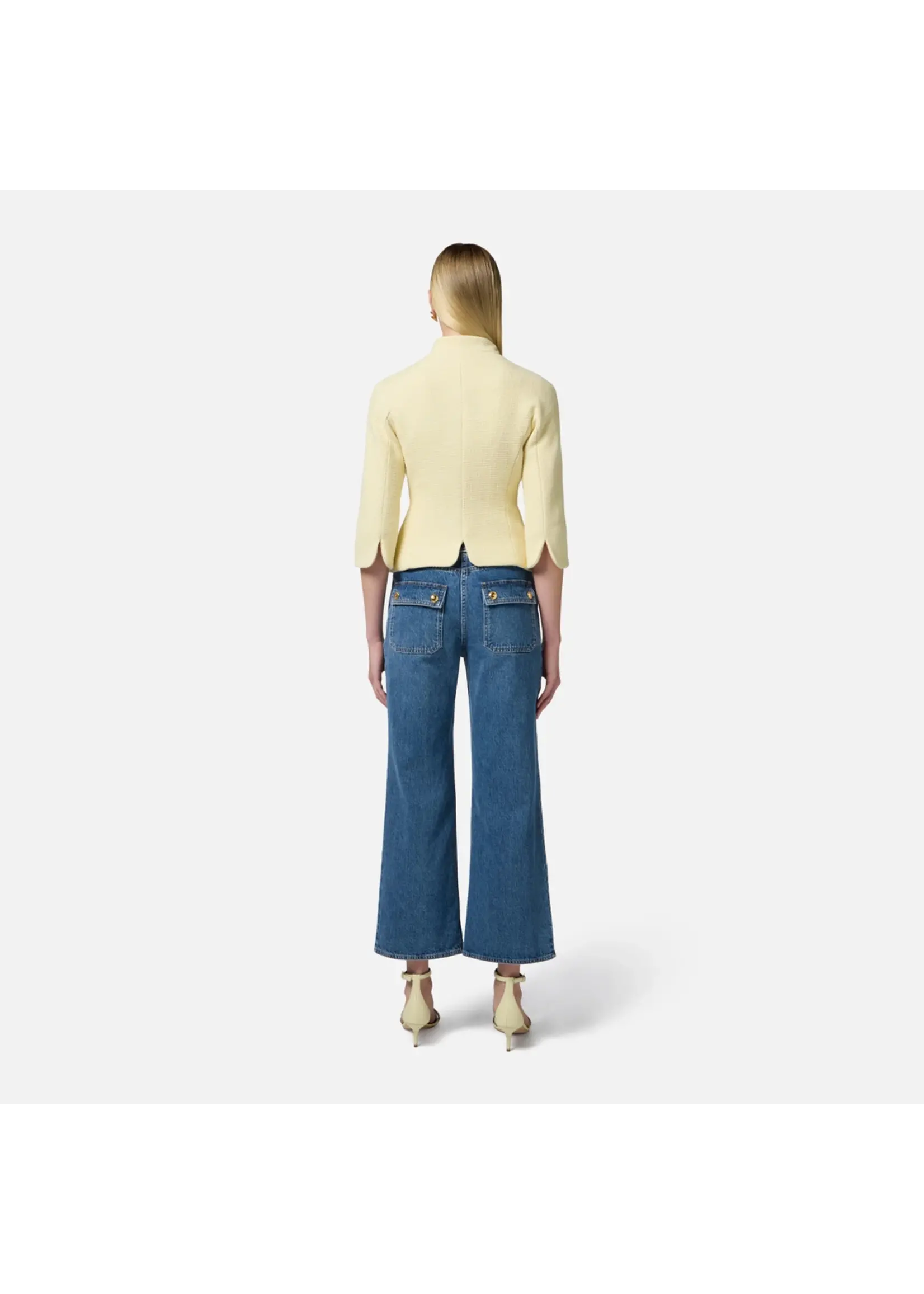 Elisabetta Franchi BLAZER GI16152E2 GEEL