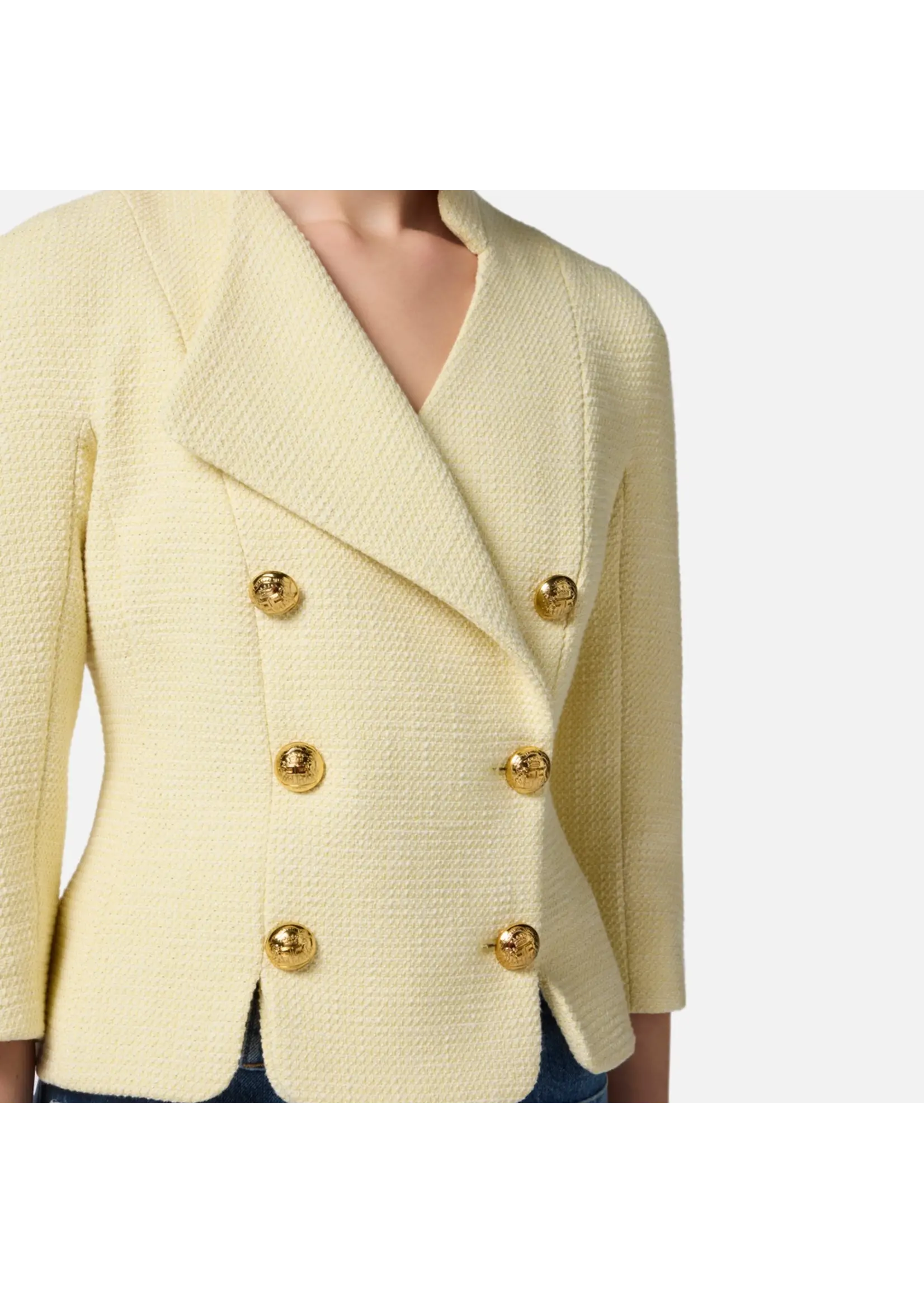 Elisabetta Franchi BLAZER GI16152E2 GEEL