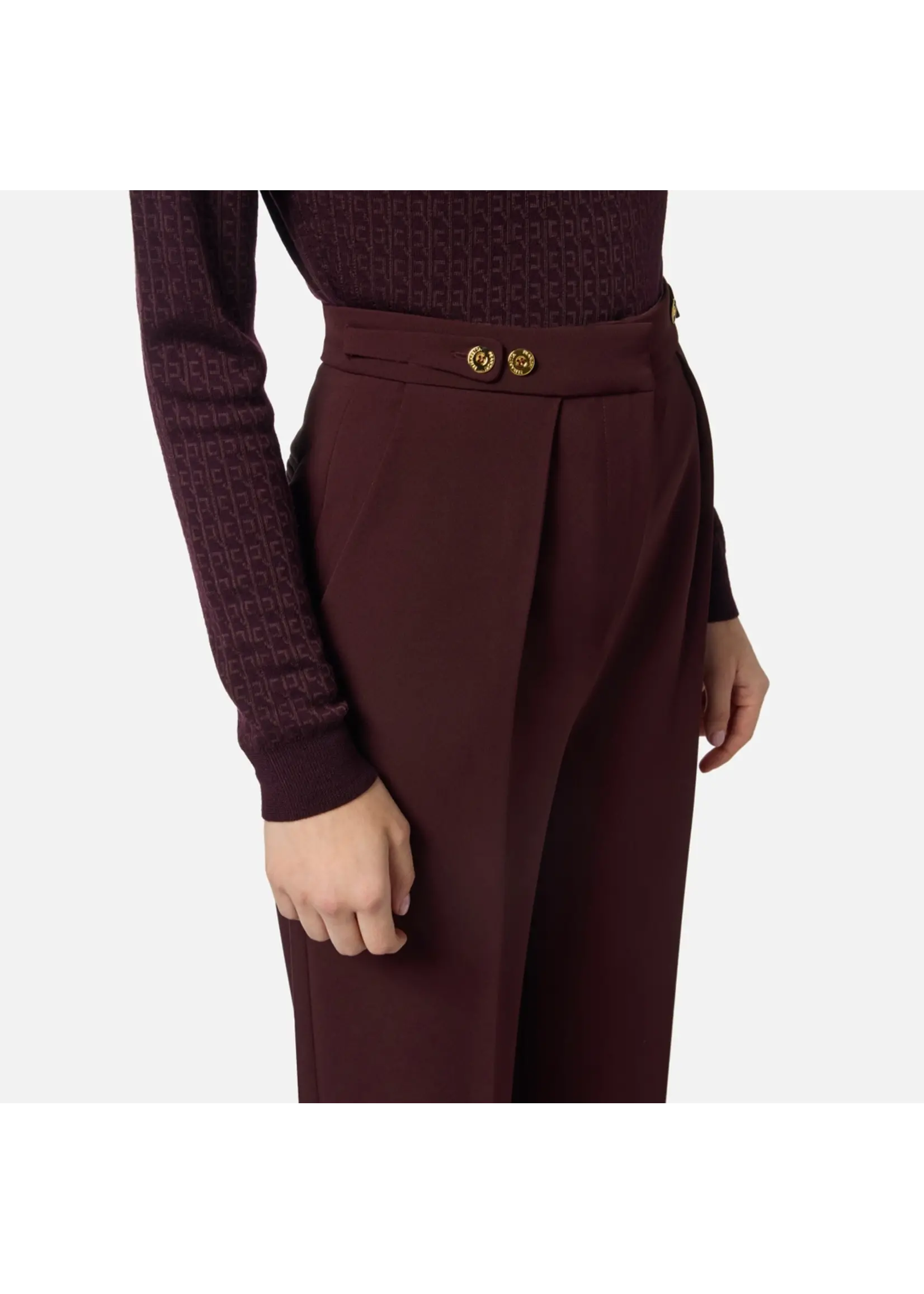 Elisabetta Franchi PANTALON PA09956E2 MERLOT