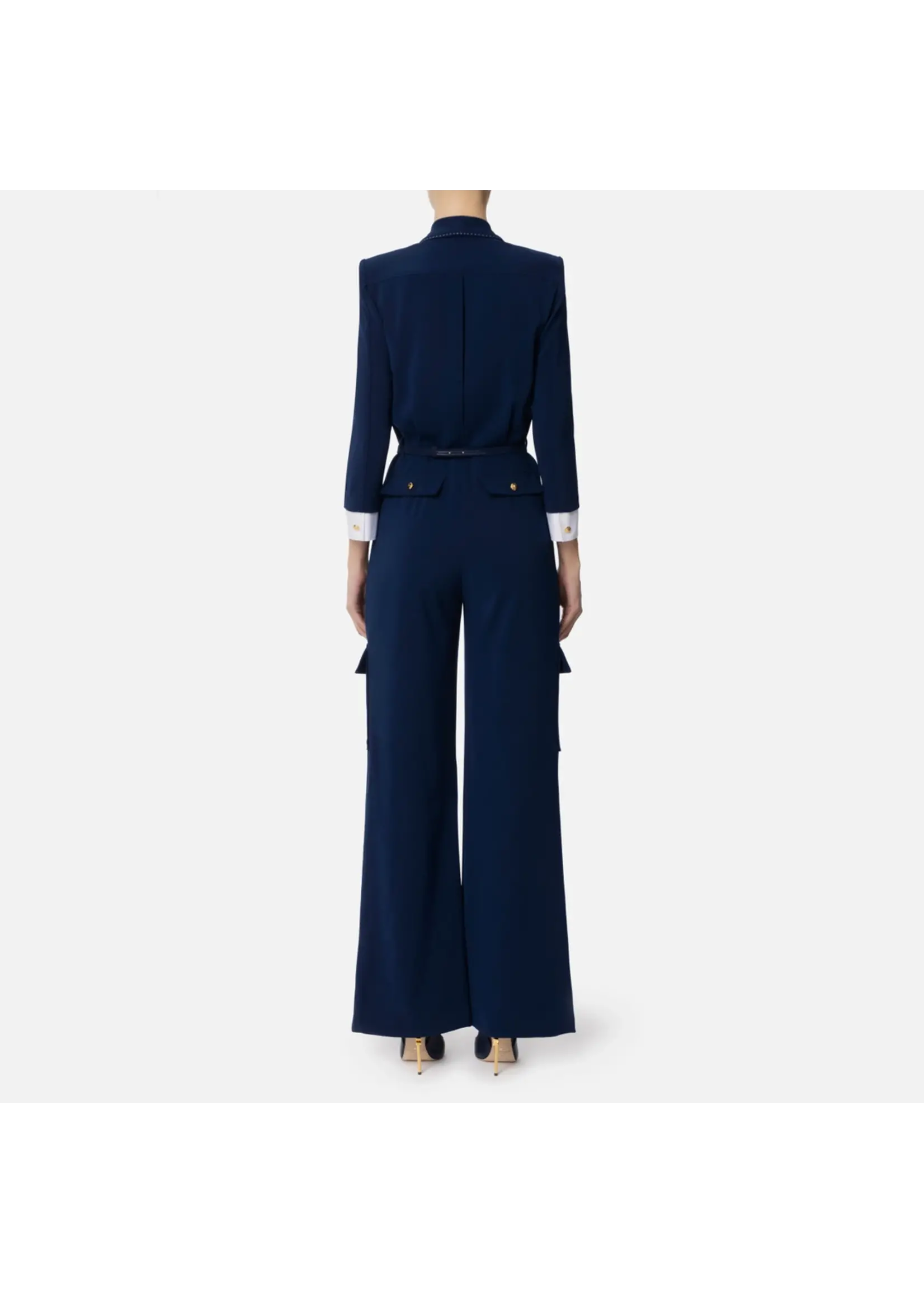 Elisabetta Franchi JUMPSUIT TU04451E2 BLAUW