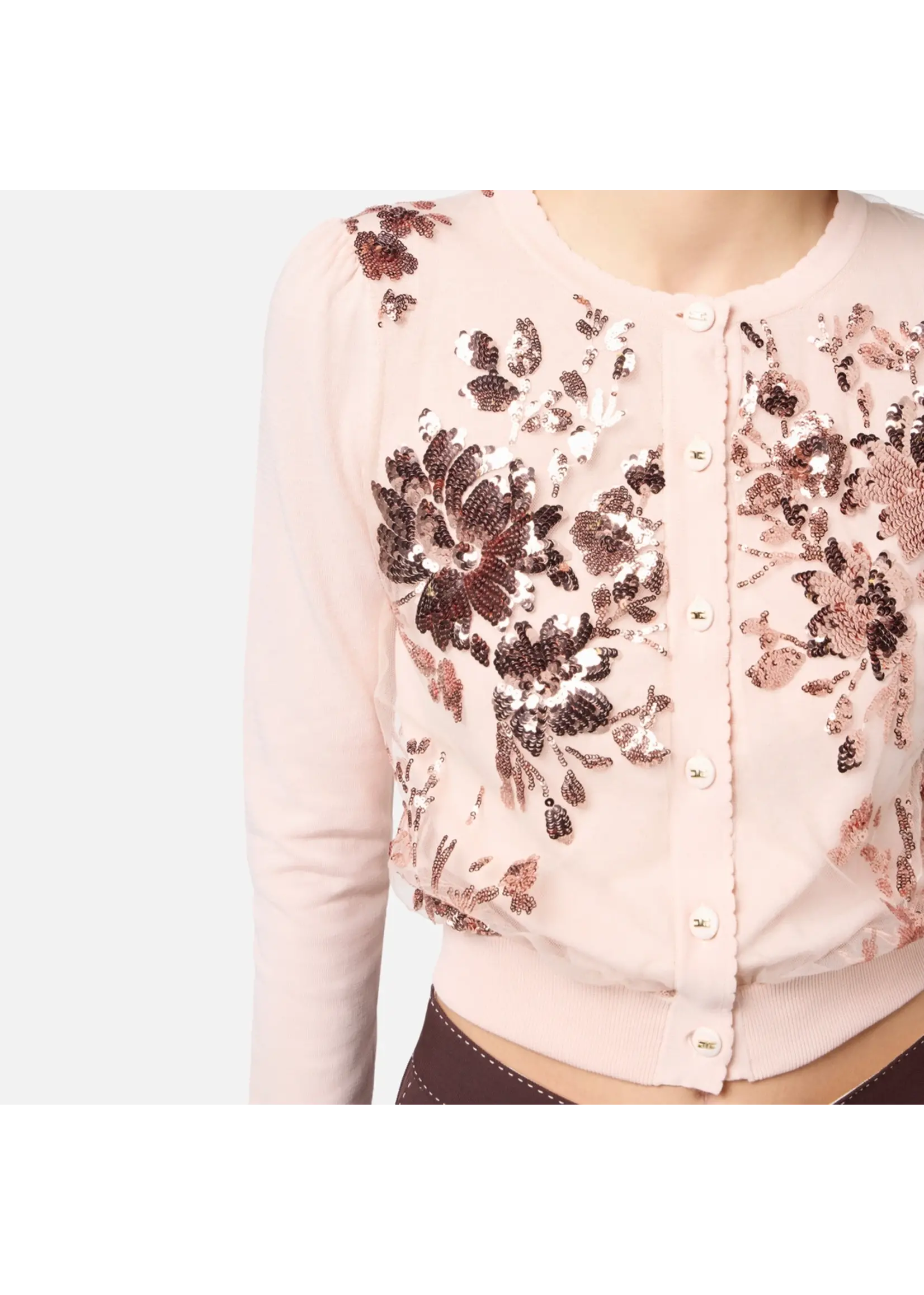 Elisabetta Franchi VEST MK82S52E2  ROSE