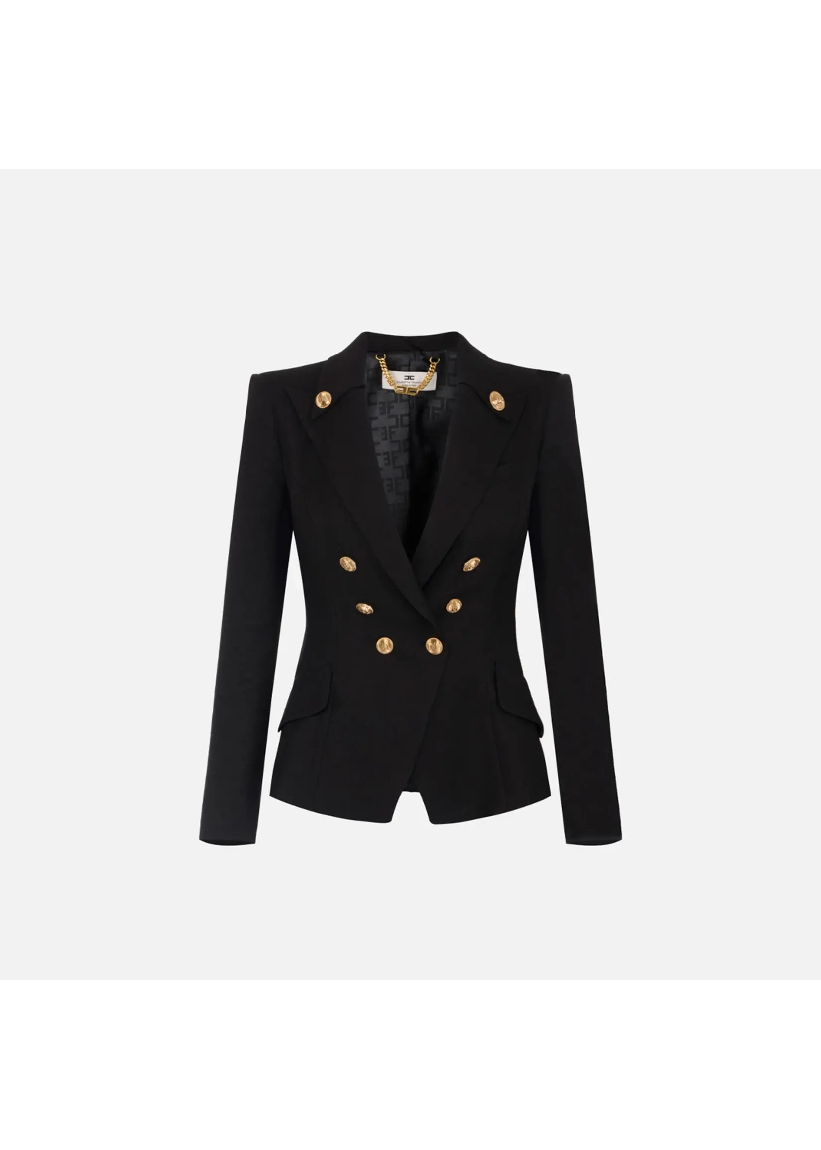 Elisabetta Franchi BLAZER GI16252E2 ZWART