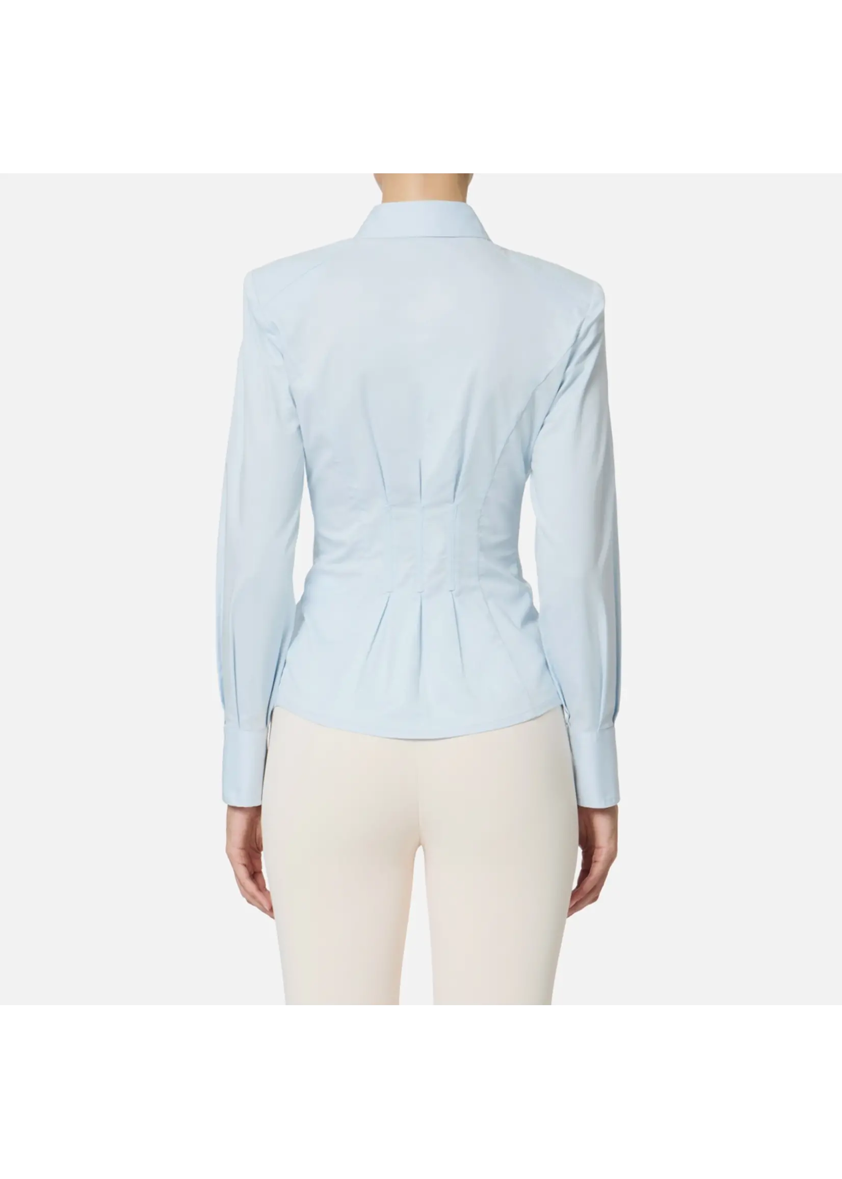 Elisabetta Franchi BLOUSE CA05151E2 LICHT BLAUW