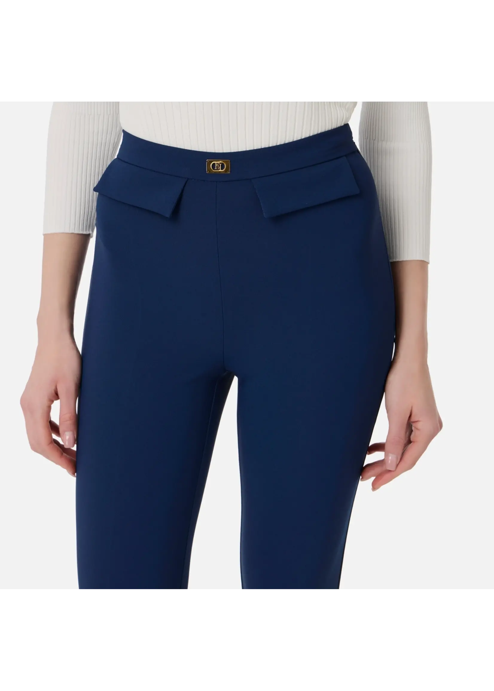 Elisabetta Franchi PANTALON PA07751E2 BLAUW