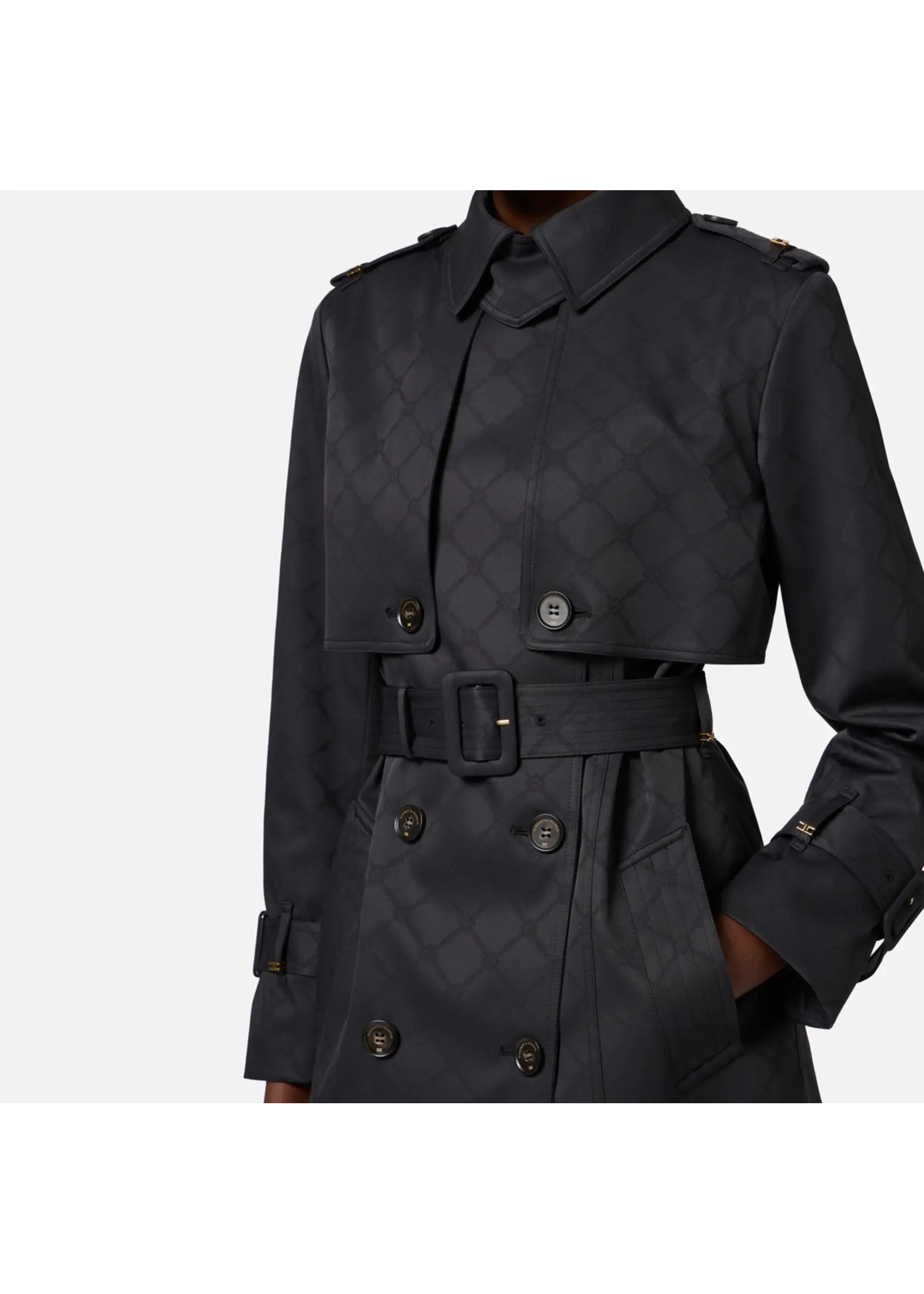 Elisabetta Franchi MANTEL CP62D51E2 MET CEINTUUR