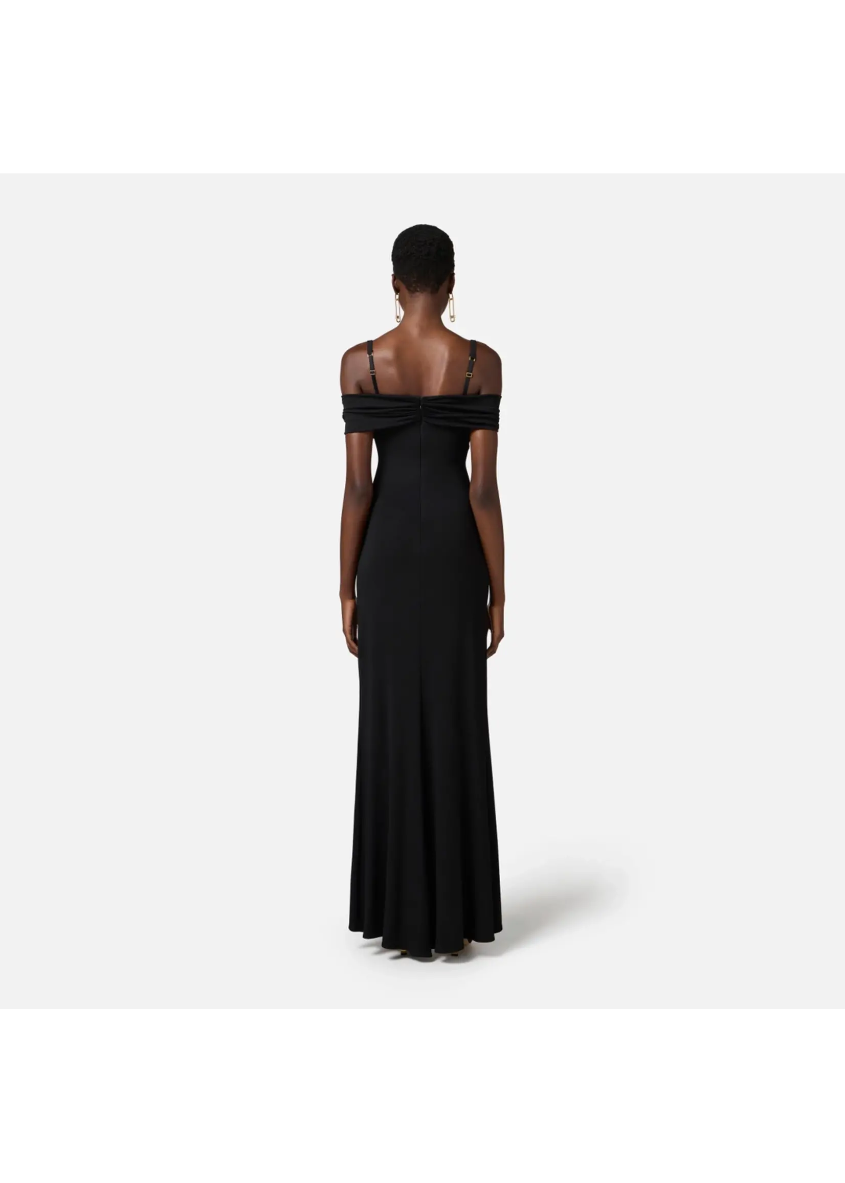 Elisabetta Franchi JURK ABR0851E LANG ZWART