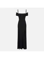 Elisabetta Franchi JURK ABR0851E LANG ZWART
