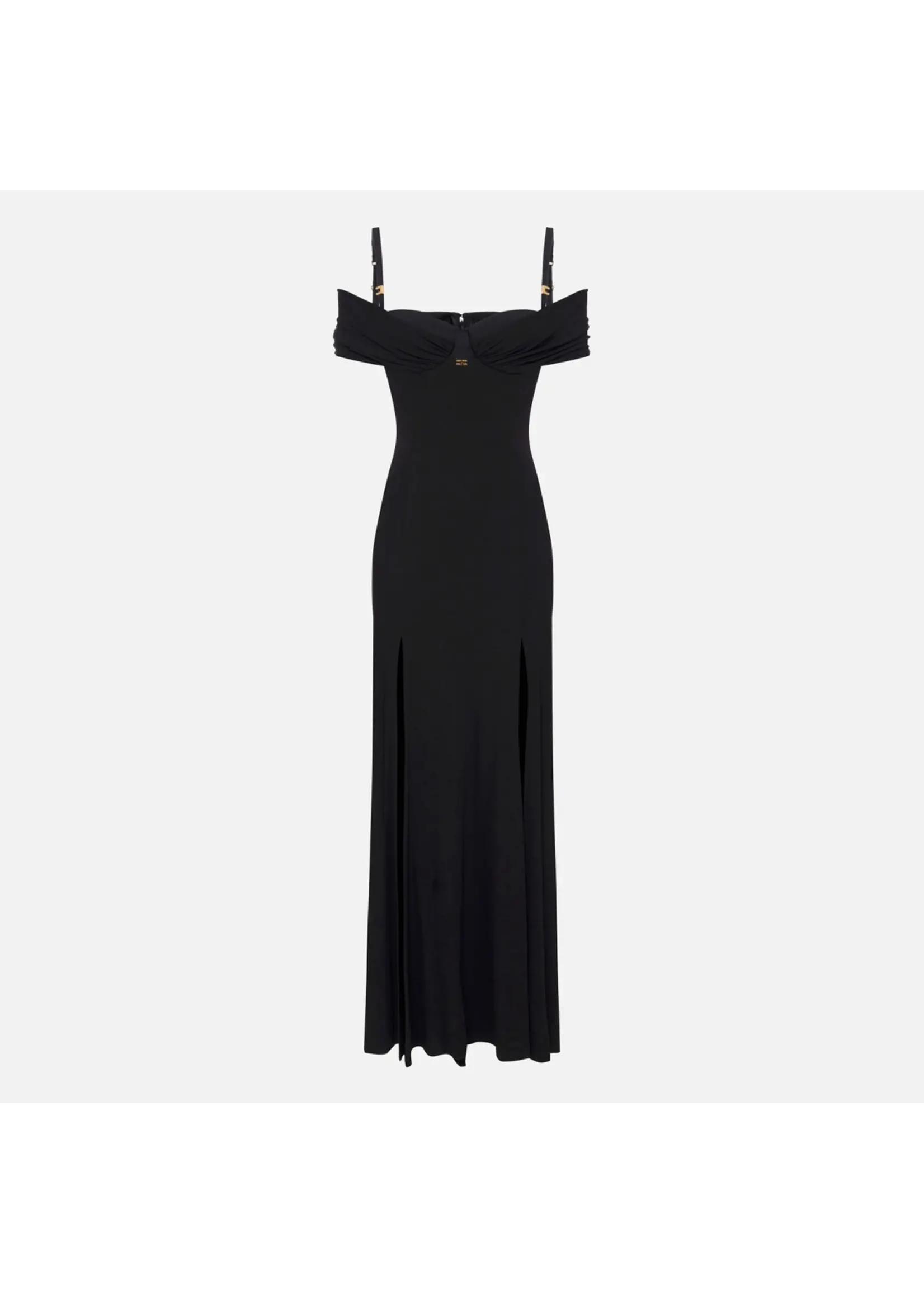 Elisabetta Franchi JURK ABR0851E LANG ZWART