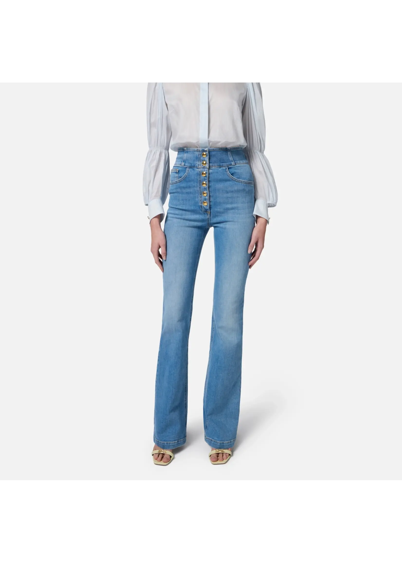 Elisabetta Franchi JEANS PJ82D51E2 LICHT BLAUW