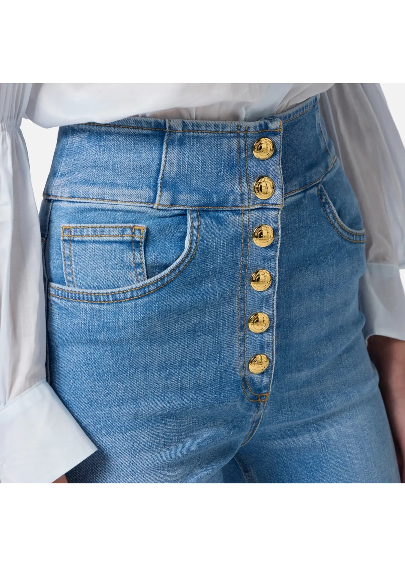 Elisabetta Franchi JEANS PJ82D51E2 LICHT BLAUW