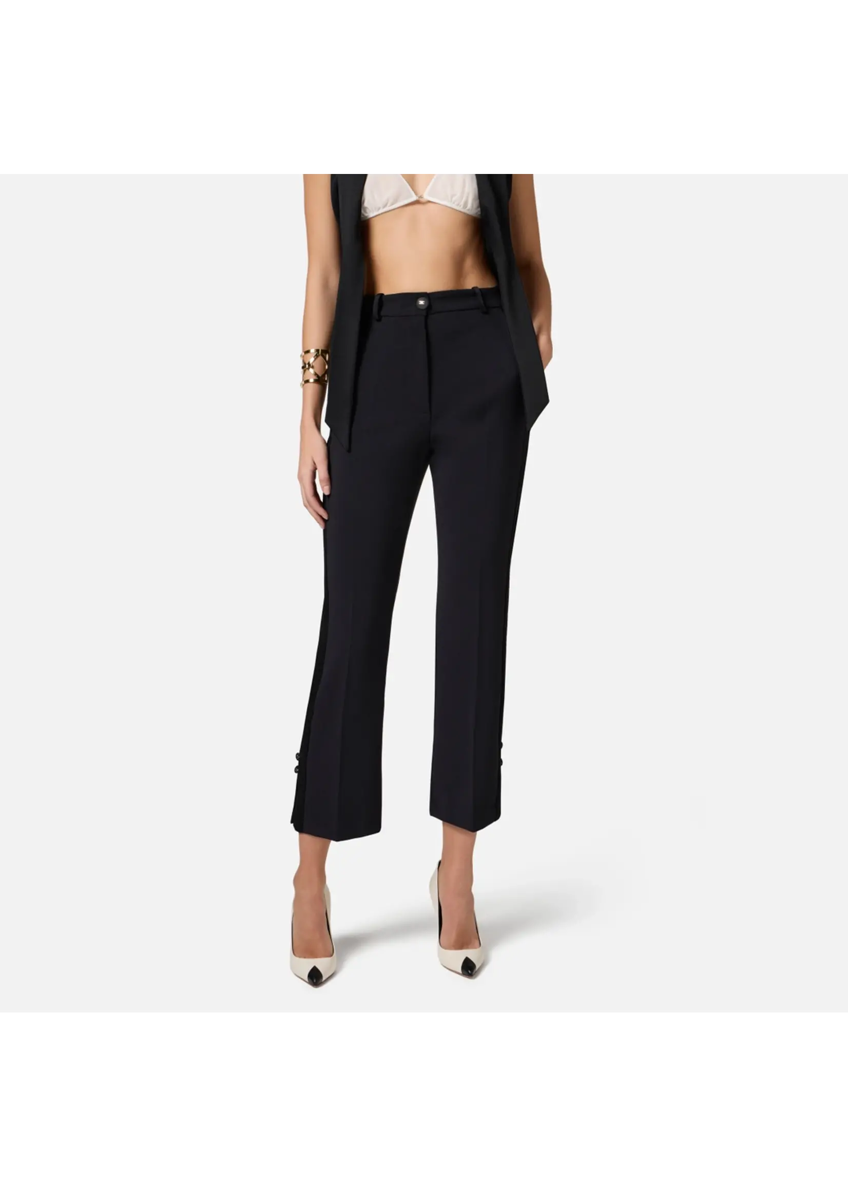 Elisabetta Franchi PANTALON PA08651E2 ZWART
