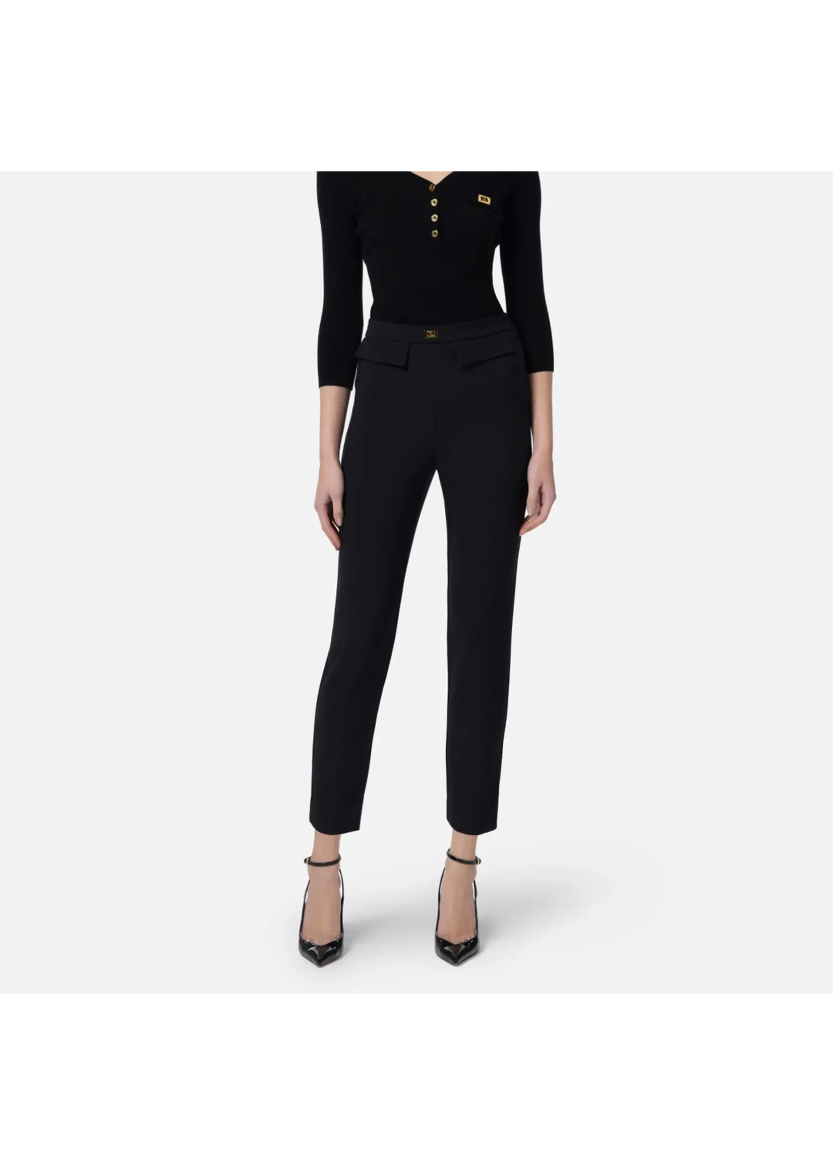 Elisabetta Franchi PANTALON PA07751E2 ZWART
