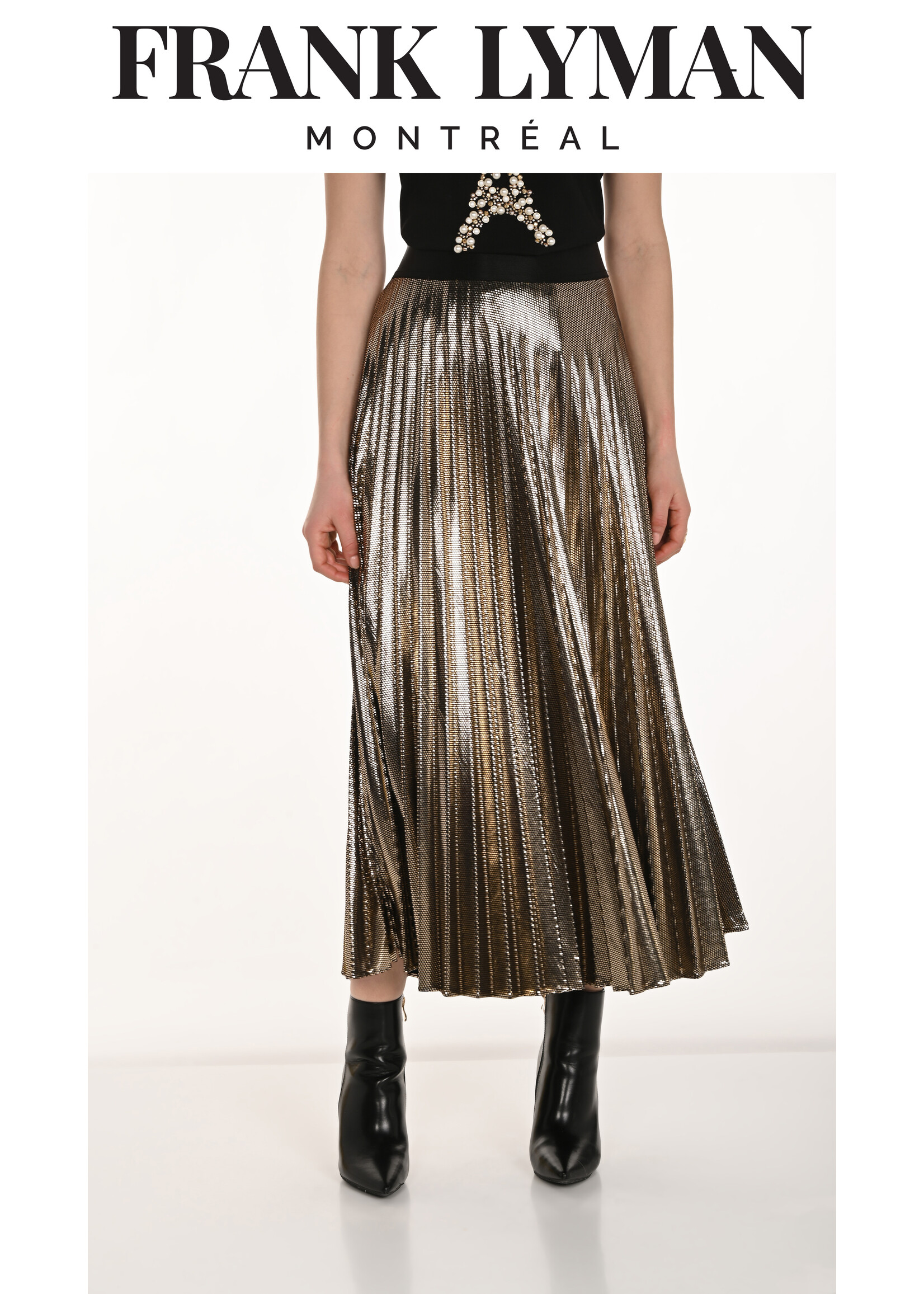 FRANK LYMAN ROK ZWART GOUD 254271 1002