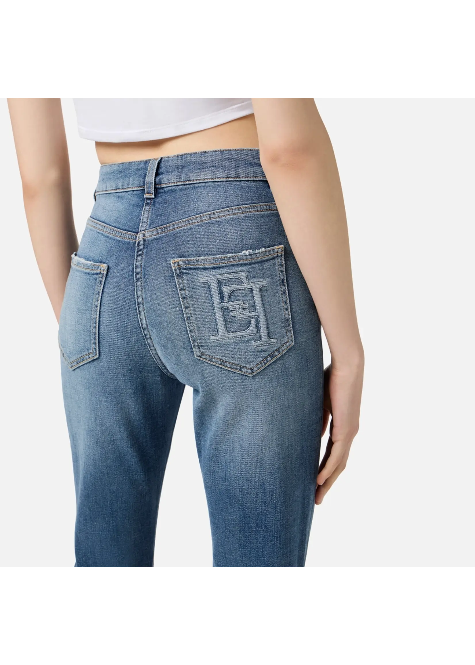 Elisabetta Franchi JEANS PJO7N56E2 LICHT BLAUW
