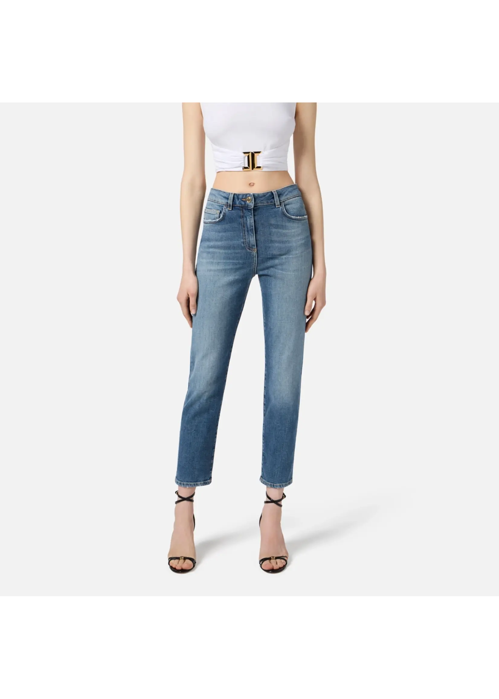 Elisabetta Franchi JEANS PJO7N56E2 LICHT BLAUW