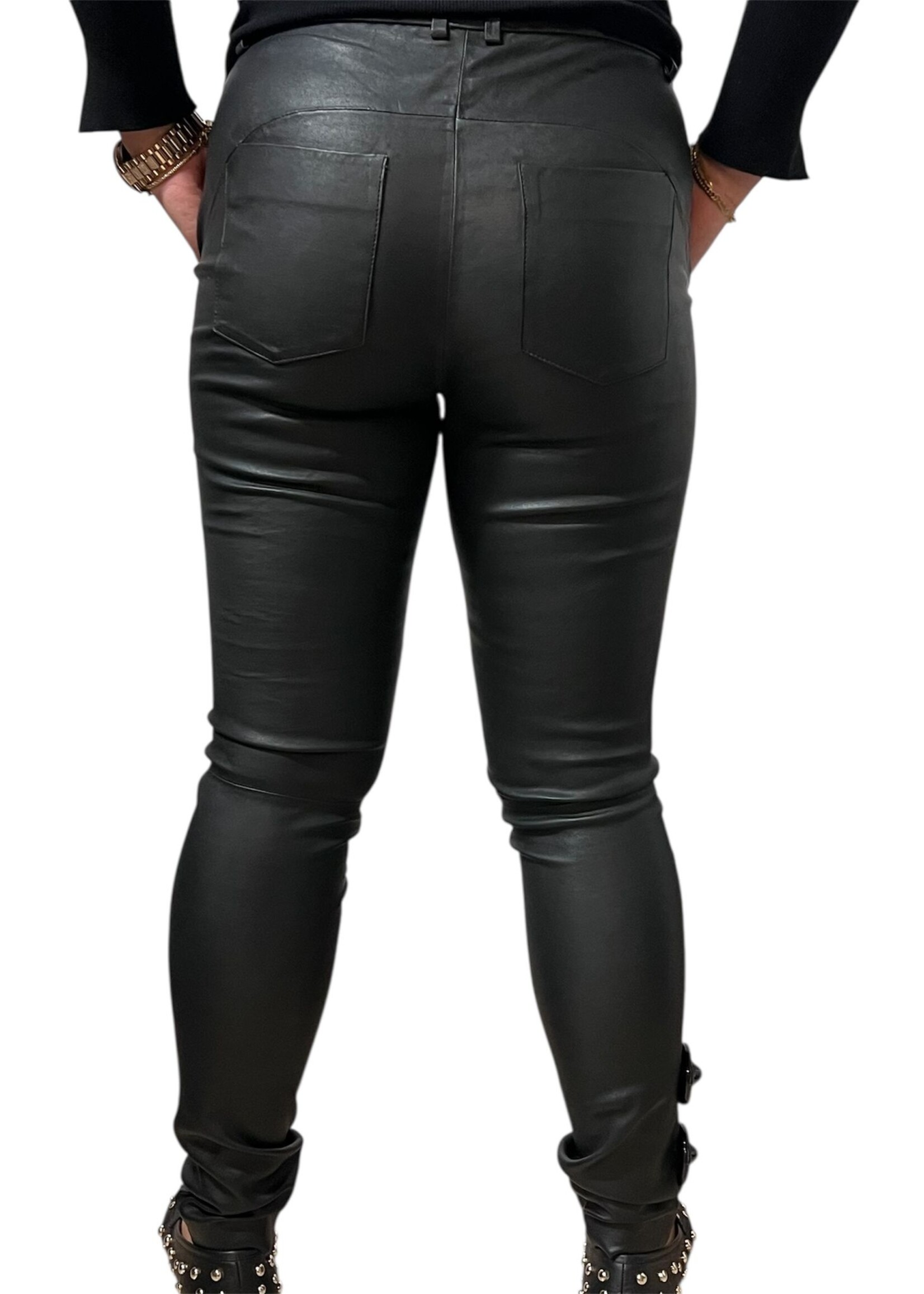 Gustav LEREN BROEKEN 58010 6873 ZWART