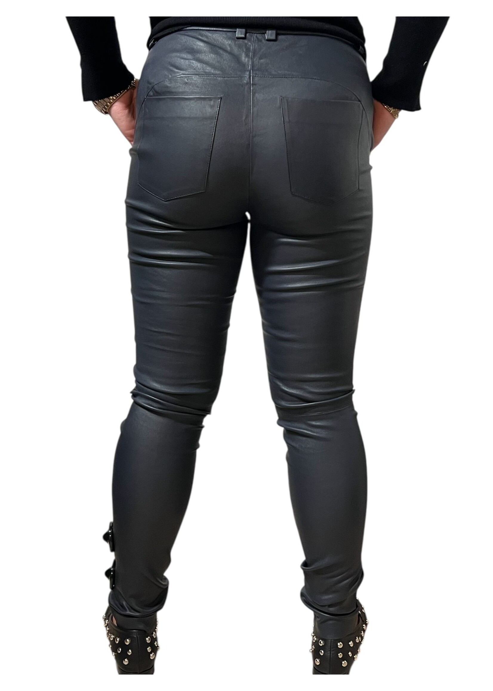 Gustav LEREN BROEKEN 58010 6873 ZWART