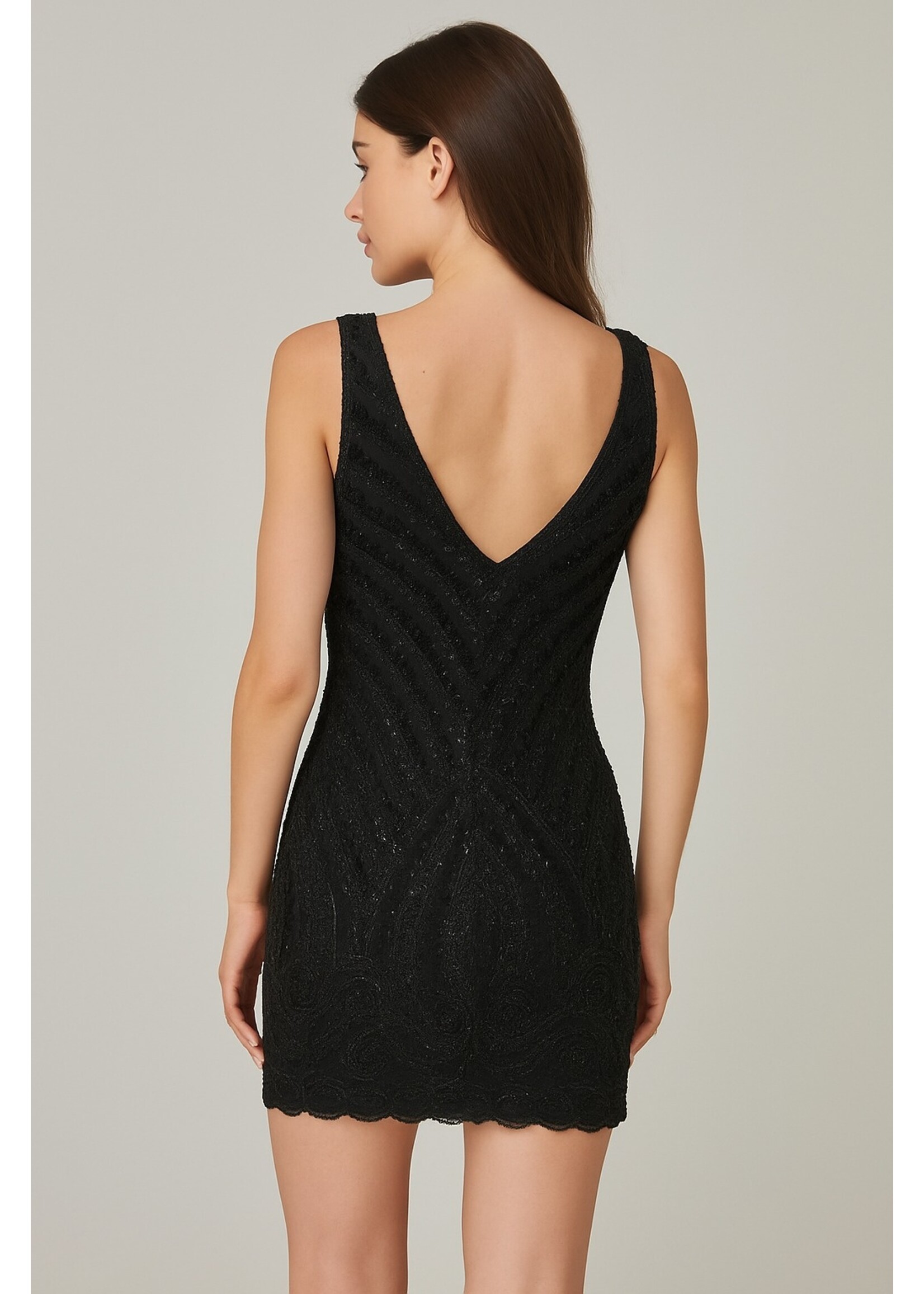 AVONDKLEDING JURK  GLITER 113098