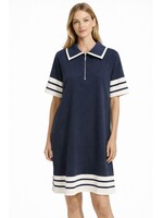 Leo &Ugo JURK AER134  BLAUW /WIT