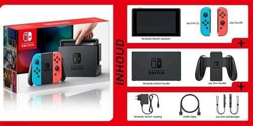 Nintendo Switch Neon Blue & Red