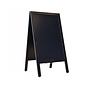 Krijtstoepbord Zwart 70x130cm