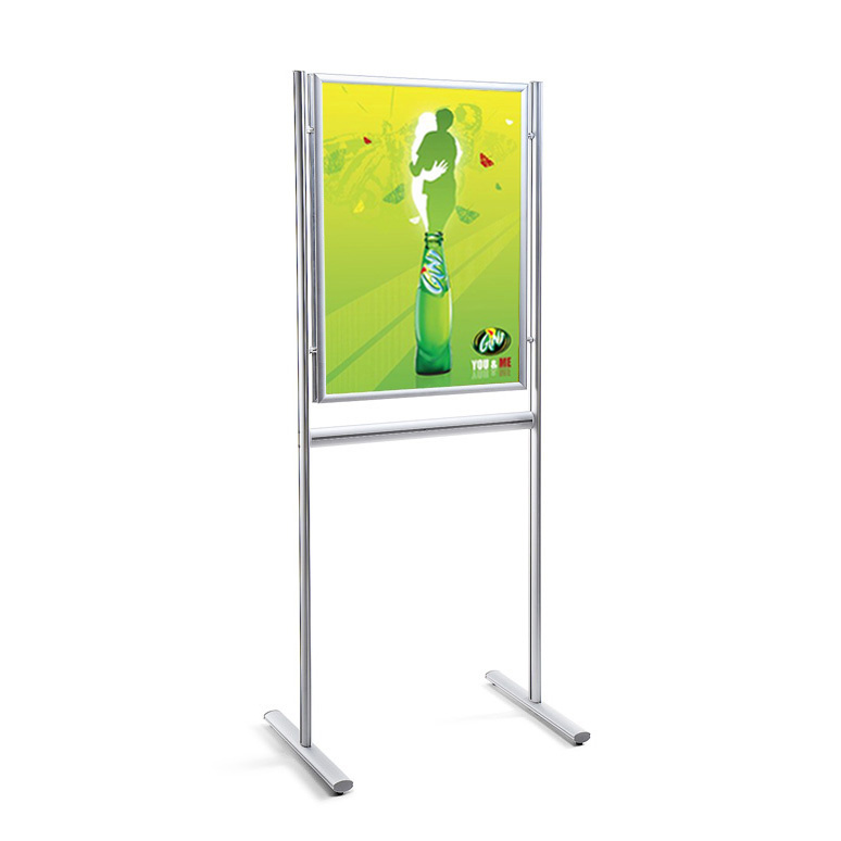 Kaarthouder Europel L-standaard A4 staand acryl met