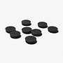 Zwarte Magneten 20mm doorsnede  set 8 stuks