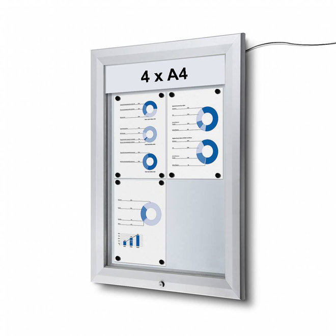 Informatiekast Delta voor buiten LED verlicht