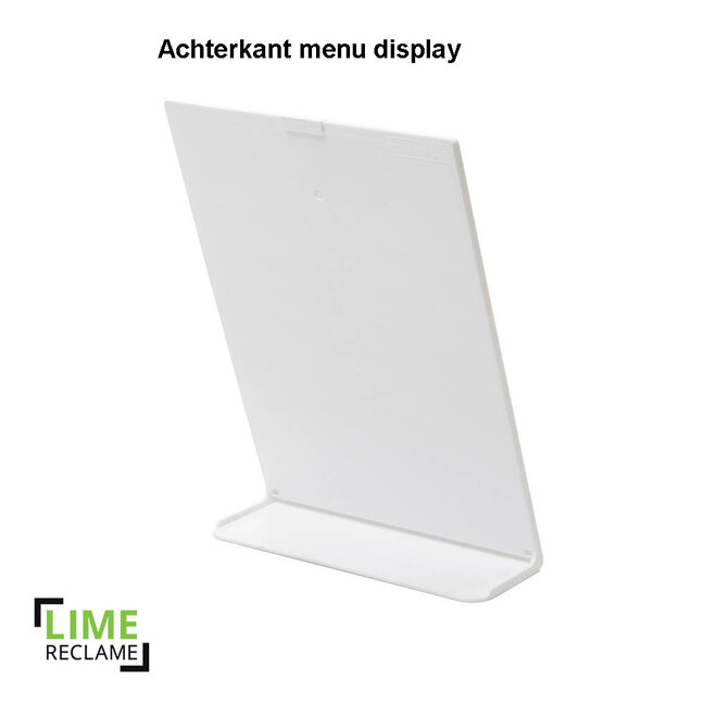 Tafel Menu Display Wit L-standaard in A6 en A5 formaat