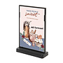 T-standaard Zwart Tafel Menu Display in A6 en A5 formaat
