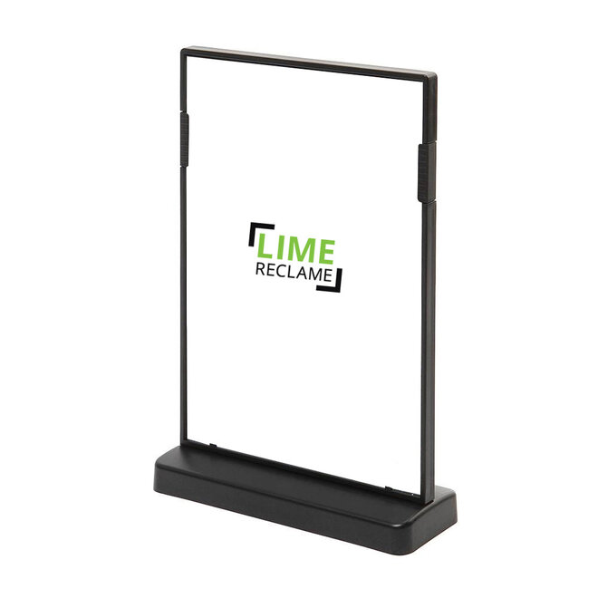 T-standaard Zwart Tafel Menu Display