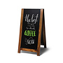 Antiek Krijtbord Lichtbruin 59x116cm BxH | Stoepbord