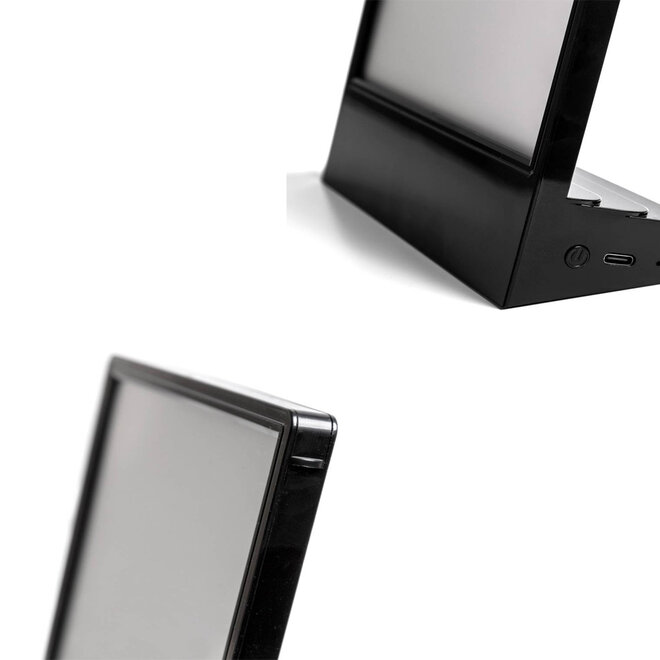 Menukaart standaard A5 verlicht | L-standaard A5 LED in wit of zwart