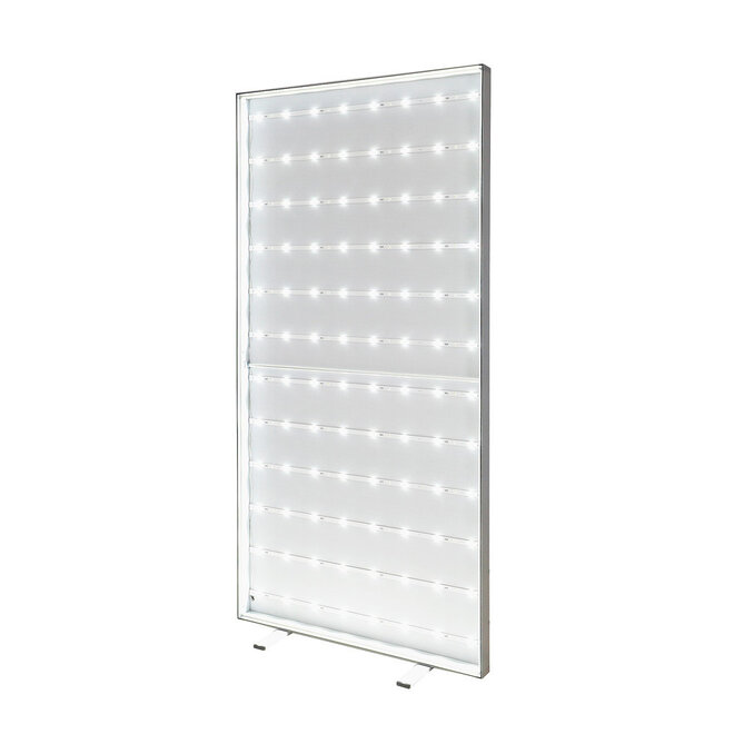 Textielframe met LED verlichting aluminium enkelzijdig - Binnen gebruik