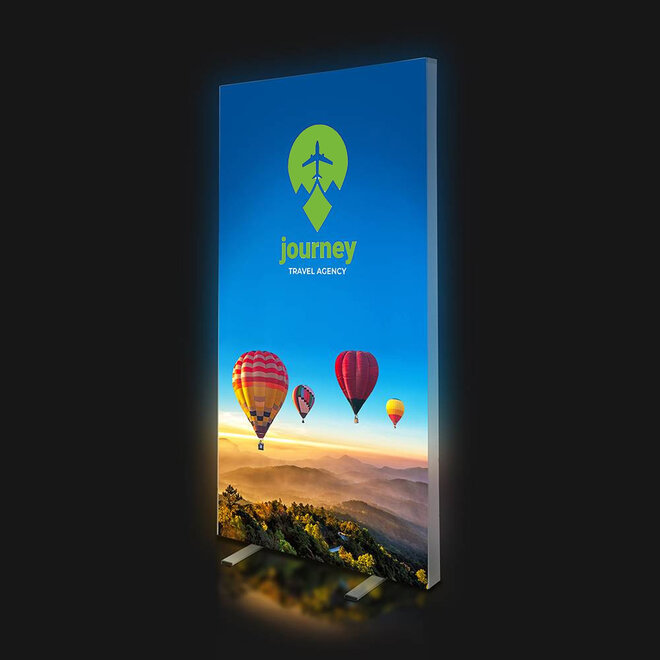 Textielframe met LED verlichting aluminium enkelzijdig - Binnen gebruik