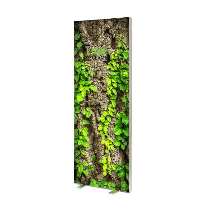 Textielframe  LED dubbelzijdig aluminium - binnen gebruik