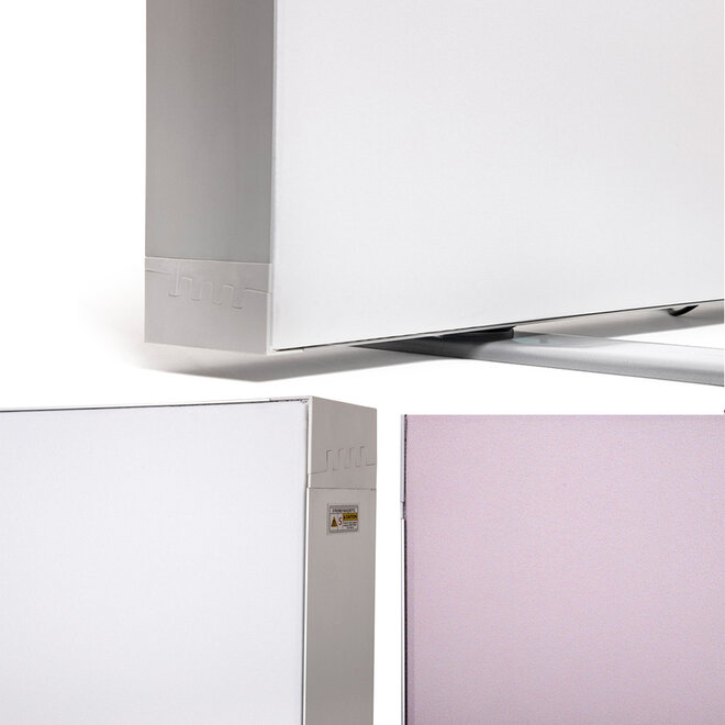 LED Textielframe  vouwbaar zilver - Binnen gebruik