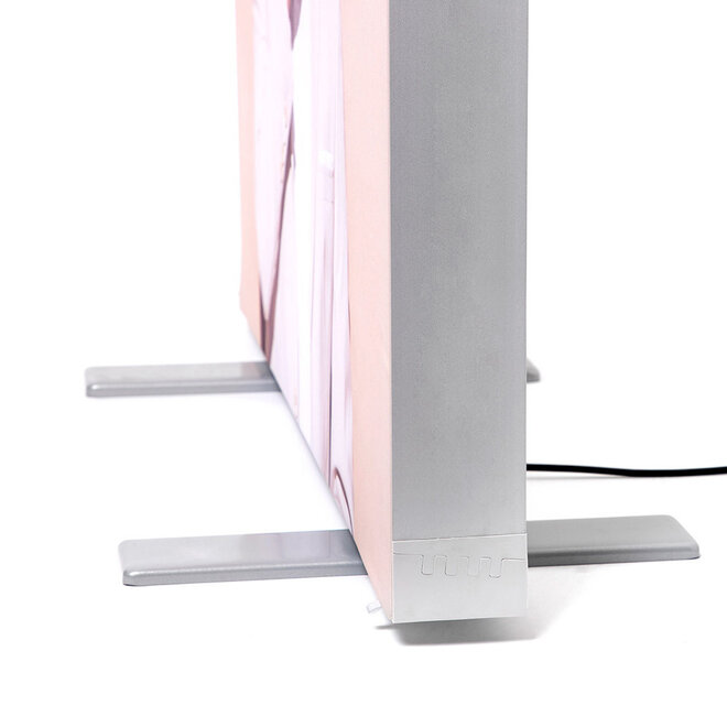 LED Textielframe  vouwbaar zilver - Binnen gebruik