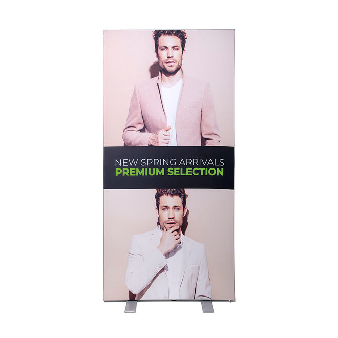 LED Textielframe  vouwbaar zilver - Binnen gebruik