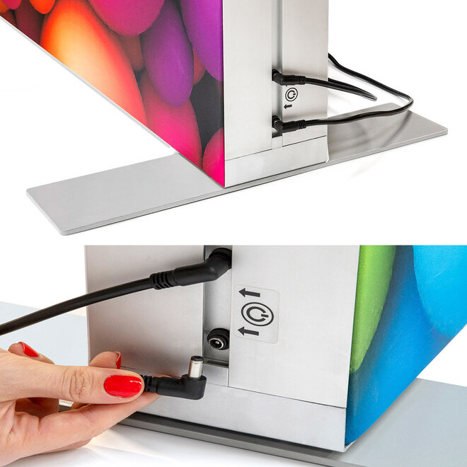 Textielframe  op Maat LED verlicht dubbelzijdig