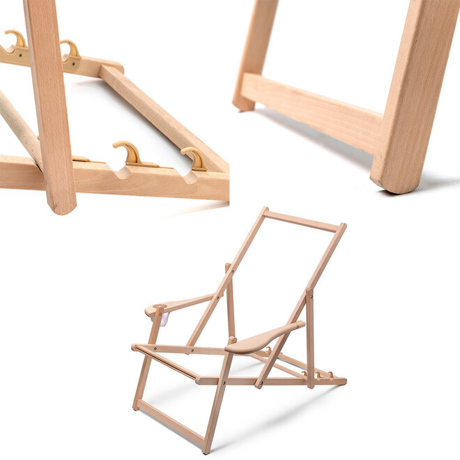 Houten Strandstoel Comfort | met print logo