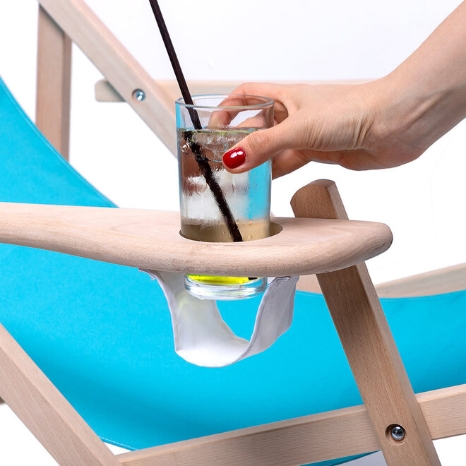 Houten Strandstoel Comfort | met print logo