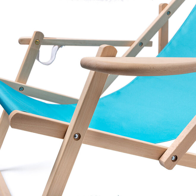 Houten Strandstoel Comfort | met print logo